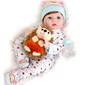Reborn Baby Doll Lifelike With Feeding Toy Accessories Gift Set 22 Inch